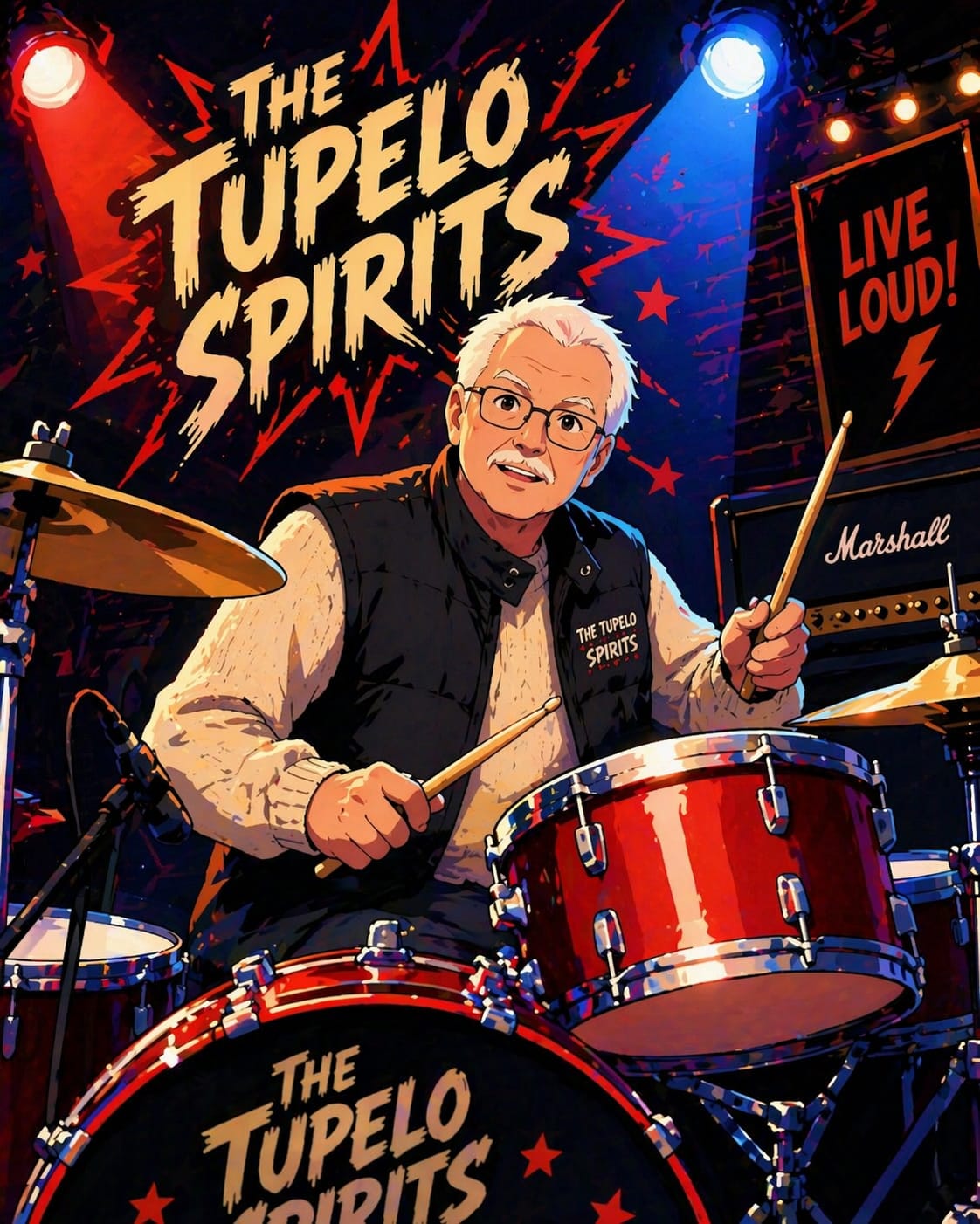 Albert – zuverlässiger Taktgeber bei The Tupelo Spirits